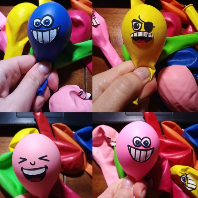 10 stuks KinderFeest ballonnen met smileys