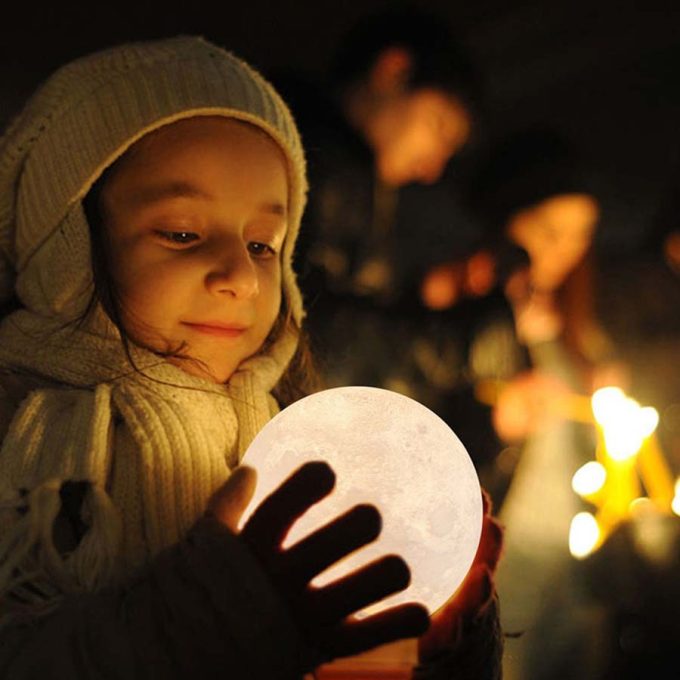 Nachtlamp kinderen LED Maan Licht Woondecoratie ook voor Baby