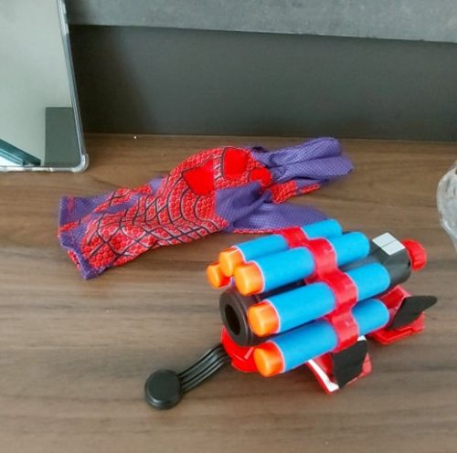 Spiderman nerf dart launcher photo review